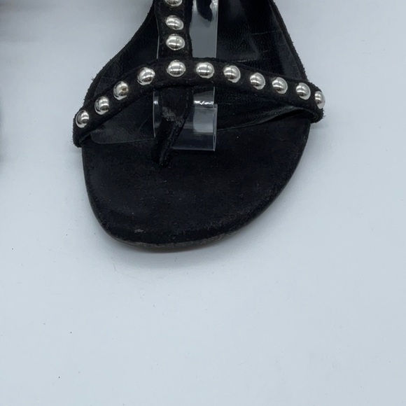 Saint Laurent - Leather Studded Accents Gladiator Sandals - Picture 3 of 12